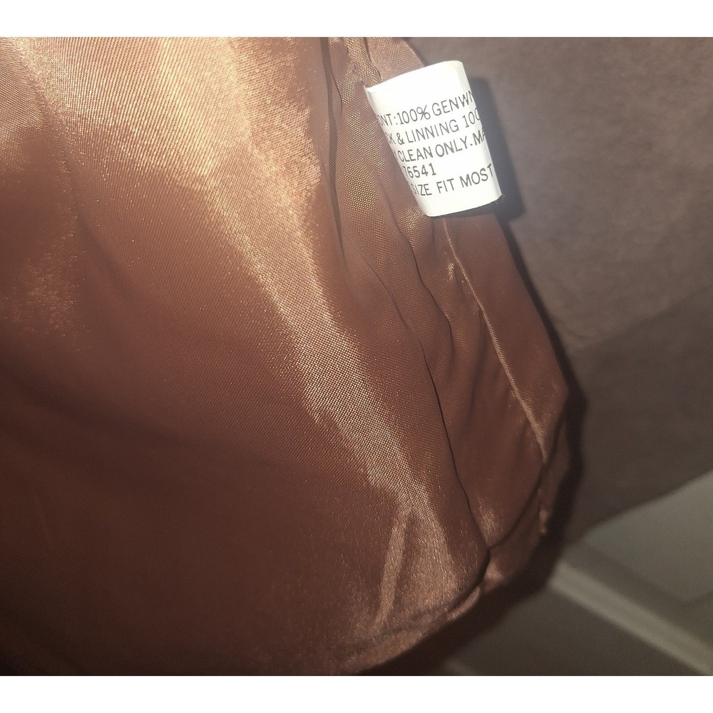 Sostanza Vintage Brown Genuine Suede Leather Vest Western‎ Boho Coachella M/L - Picture 6 of 7